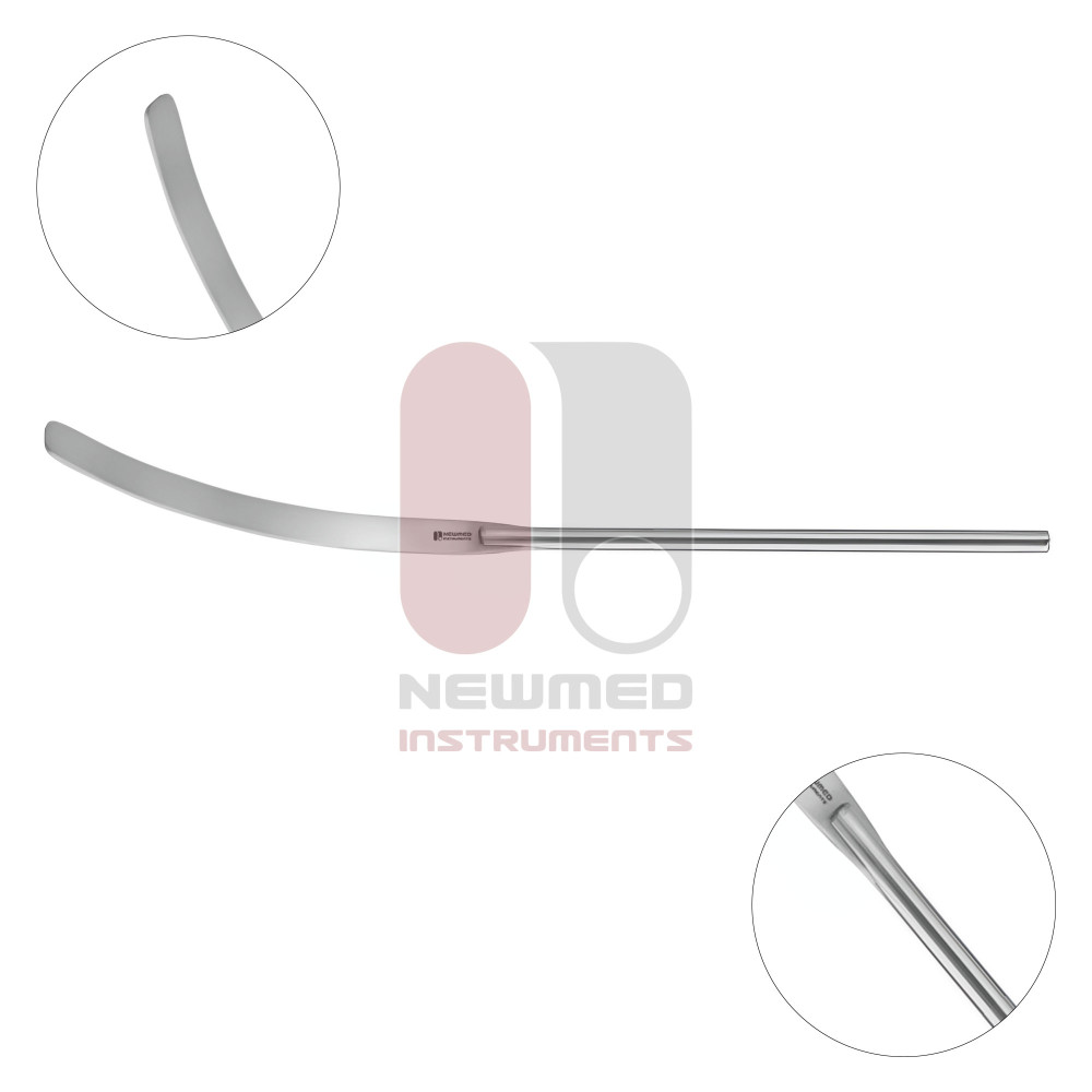 Espátulas para cerebros Heifetz, mango redondo, 20 cm, acero inoxidable Espátulas para cerebros Heifetz, mango redondo, 20 cm, acero inoxidable