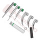 Macintosh / Miller Fiber Optic Disposable Laryngoscope Set with Rechargeable Battery