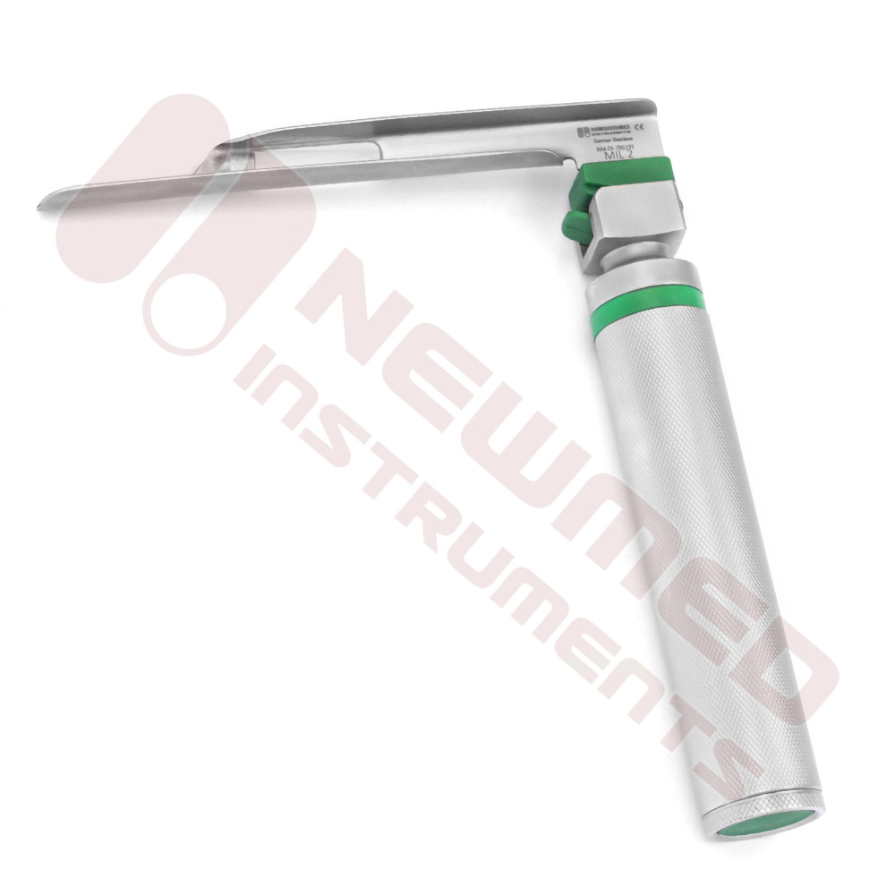 Macintosh / Miller Fiber Optic Disposable Laryngoscope Set with Rechargeable Battery