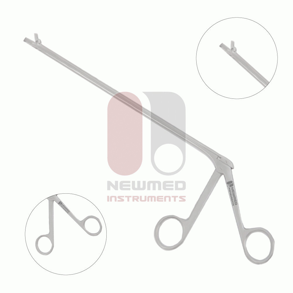 Pinça de biópsia uterina Wittner, com 23 cm de comprimento