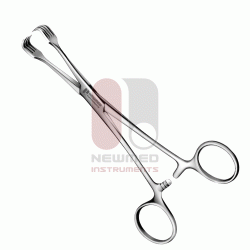 Pinzas de tenáculo Braun, 16 cm, acero inoxidable