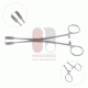 Pince à tenaculum de Czerny, acier inoxydable, 21 cm