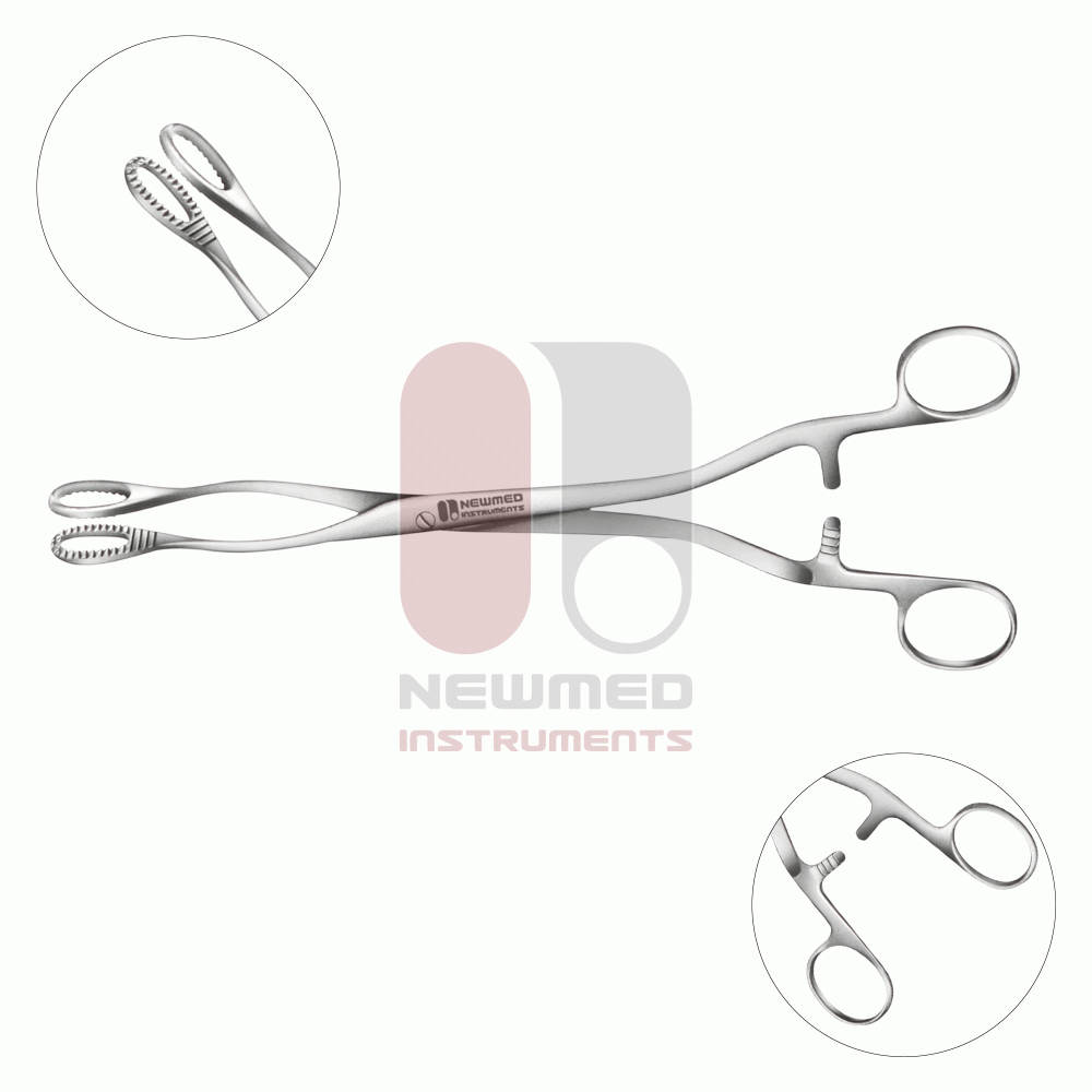 Pince à polypes utérins Heywood Smith, 25 cm, acier inoxydable