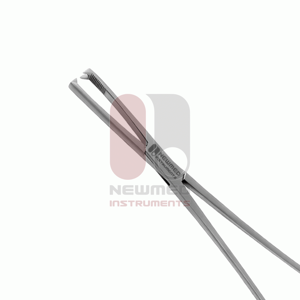 Jacobs Tenaculum Pinzette 2x2 Zähne, Edelstahl, 21cm