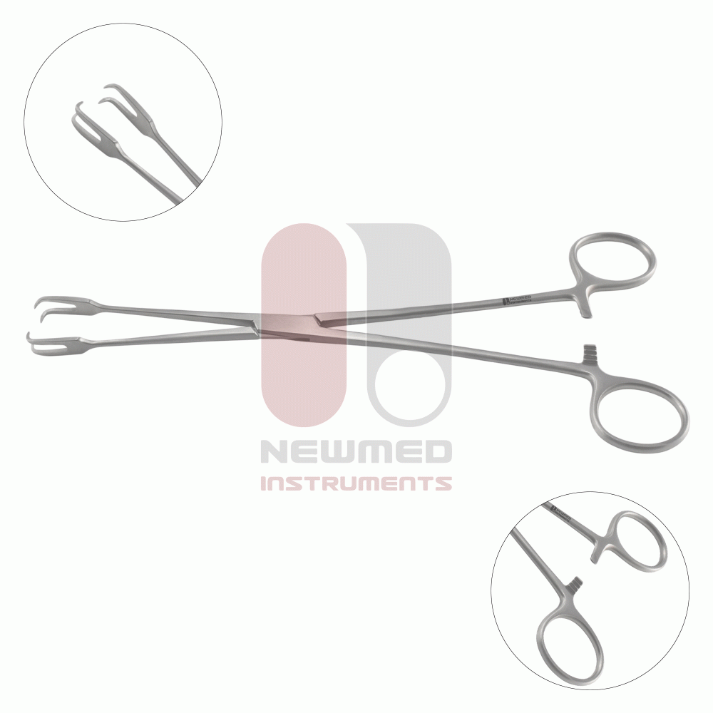 Pince à tenaculum Museux, 20 cm, acier inoxydable