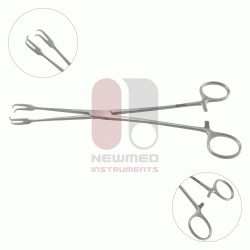 Pinzas de tenáculo de museo, 20 cm, acero inoxidable