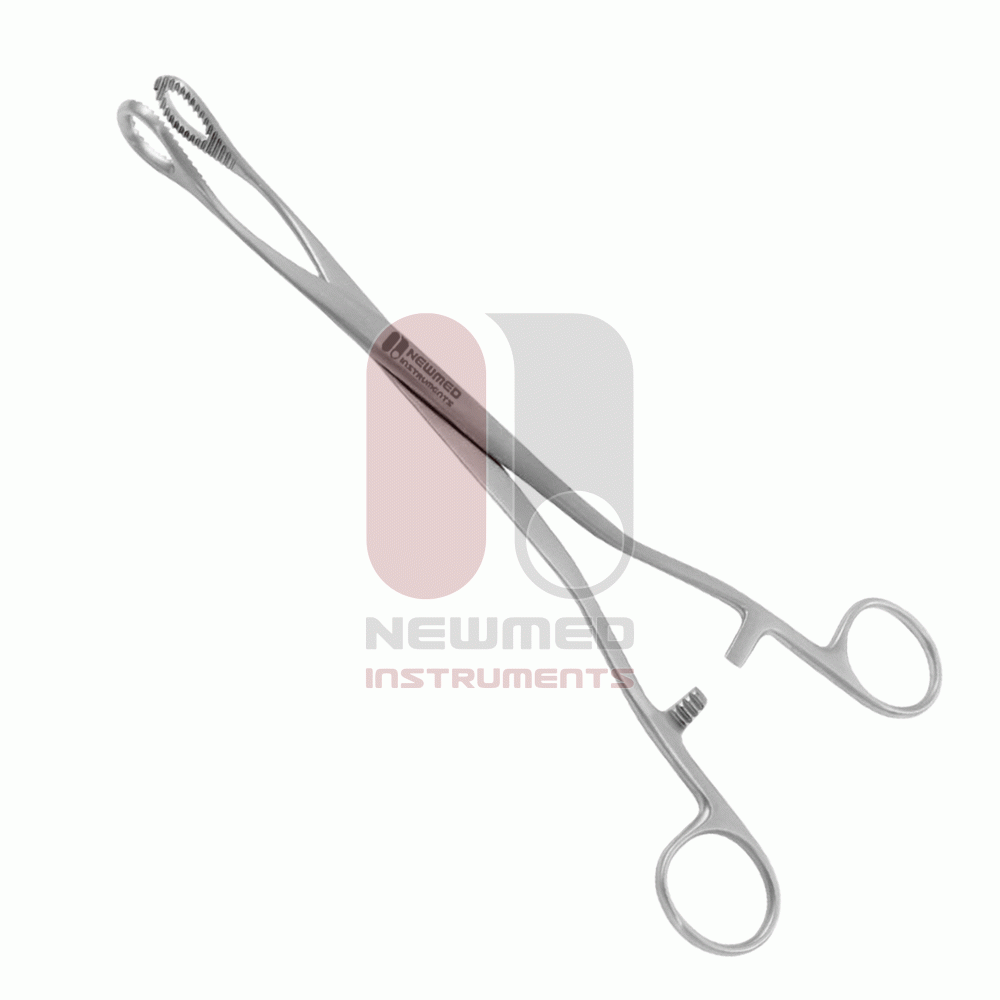 Pinça de Pólipo Uterino Noto, 27cm, Aço Inoxidável