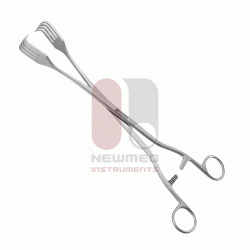 Pinzas de tenáculo Pratt, 26,5 cm, acero inoxidable