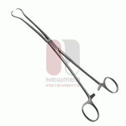 Pinzas de tenáculo Schröder, 25,5 cm, acero inoxidable