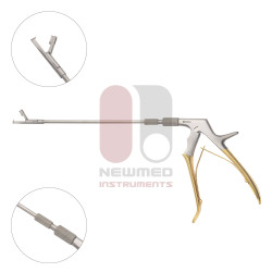 Pinzas de biopsia Burke, 7,75" de longitud, acero inoxidable, mordida de 4,5 mm x 3 mm