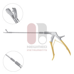 Pinzas de biopsia Eppendorf, mango desmontable completo, 25,5 cm, acero inoxidable,