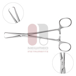 Pinzas de tenáculo Pozzi, 25,5 cm, acero inoxidable