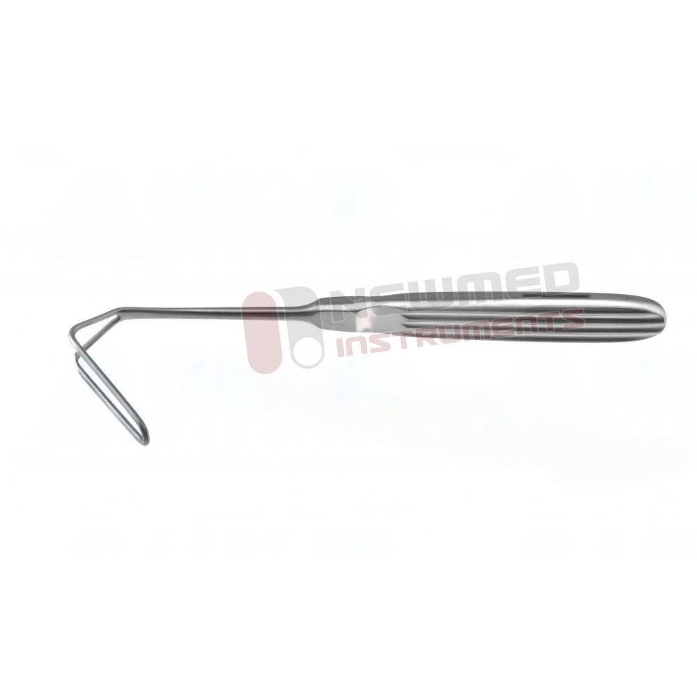 Aufricht nasal retractor, 7'', 8.0mm wide, fenestrated blade