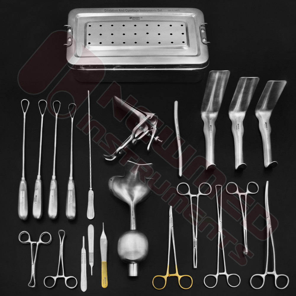 Conjunto de dilatação e curetagem