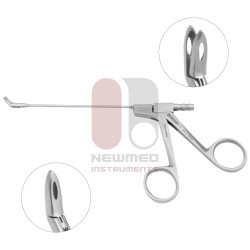 Grasping nasal forceps with suction