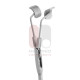 Angled laryngeal vocal cord retractor