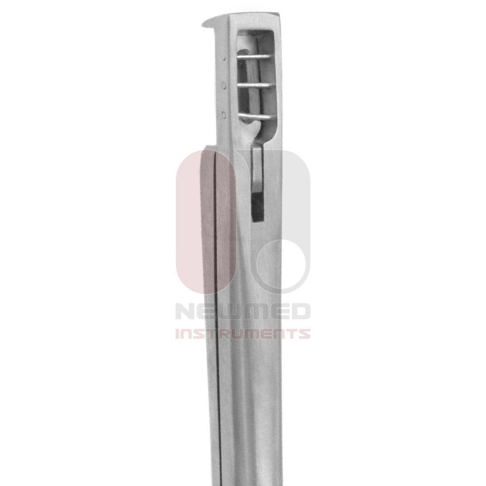 Pinça de biópsia Kevorkian-Pacific, 22 cm, 3x10 mm, aço inoxidável