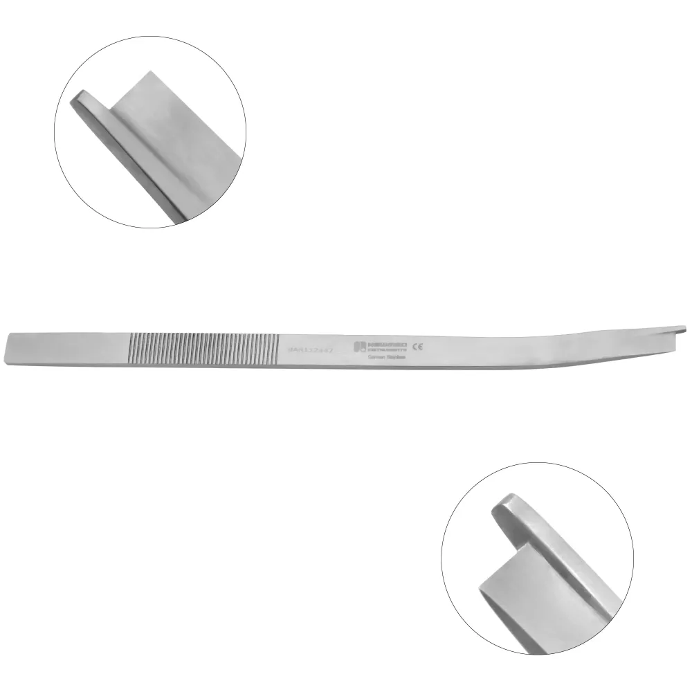 Angled Nasal Osteotome With Guard Angled Nasal Osteotome With Guard