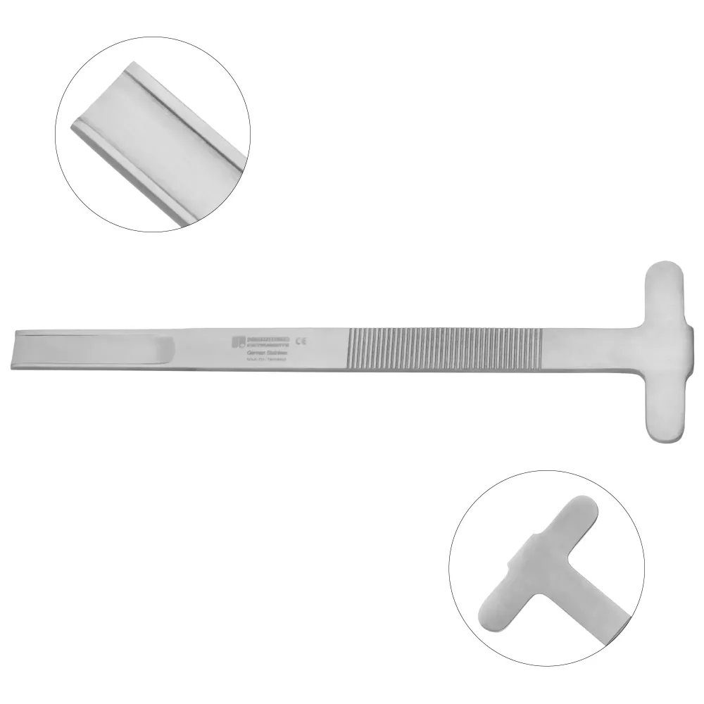 Cincel para huesos con filo Rubin, en forma de T Cincel para huesos con filo Rubin, en forma de T