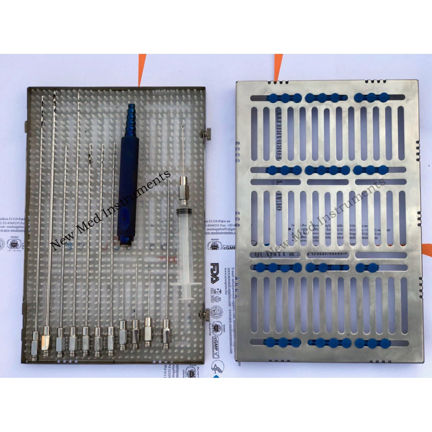Transfer Adapter set of 3 for Luer Lock Cannula 3mm Liposuction ARTMAN  brand - Artman Instruments