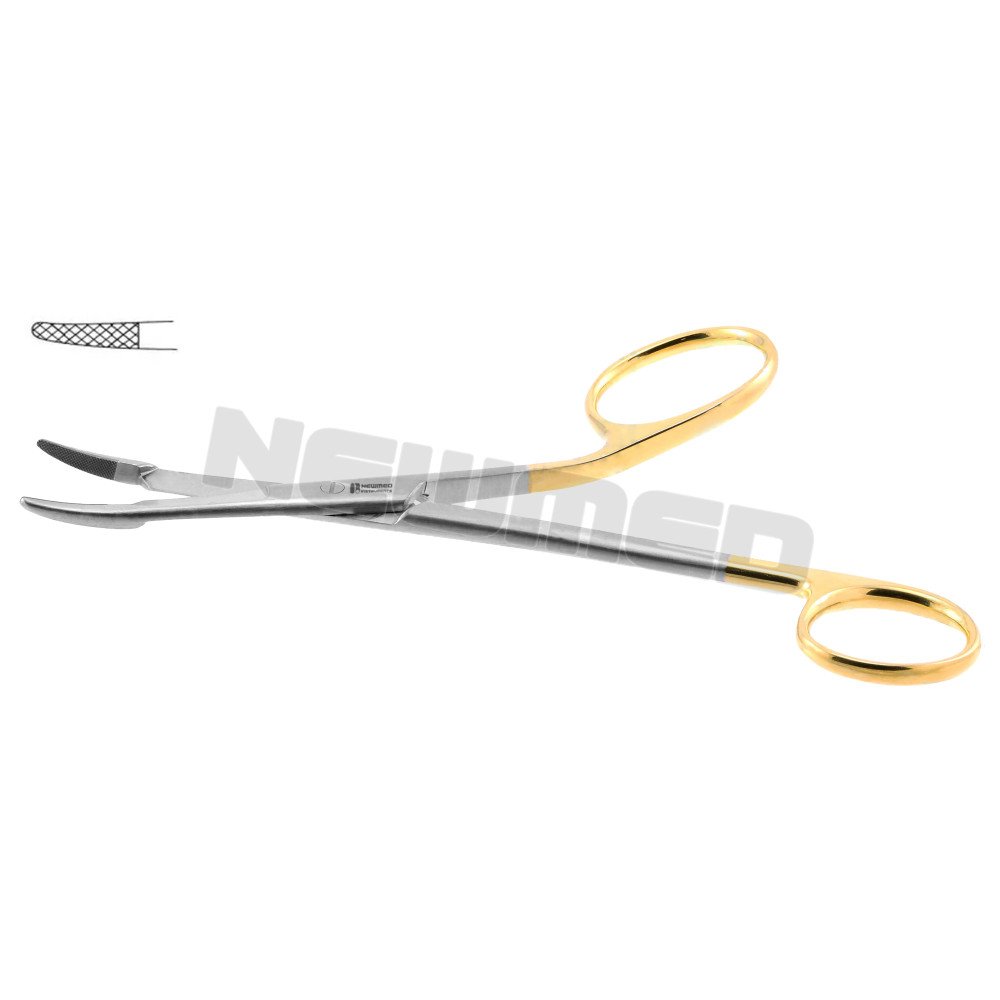 Gillies Needle Holder - Tungsten Carbide Serrated Jaw