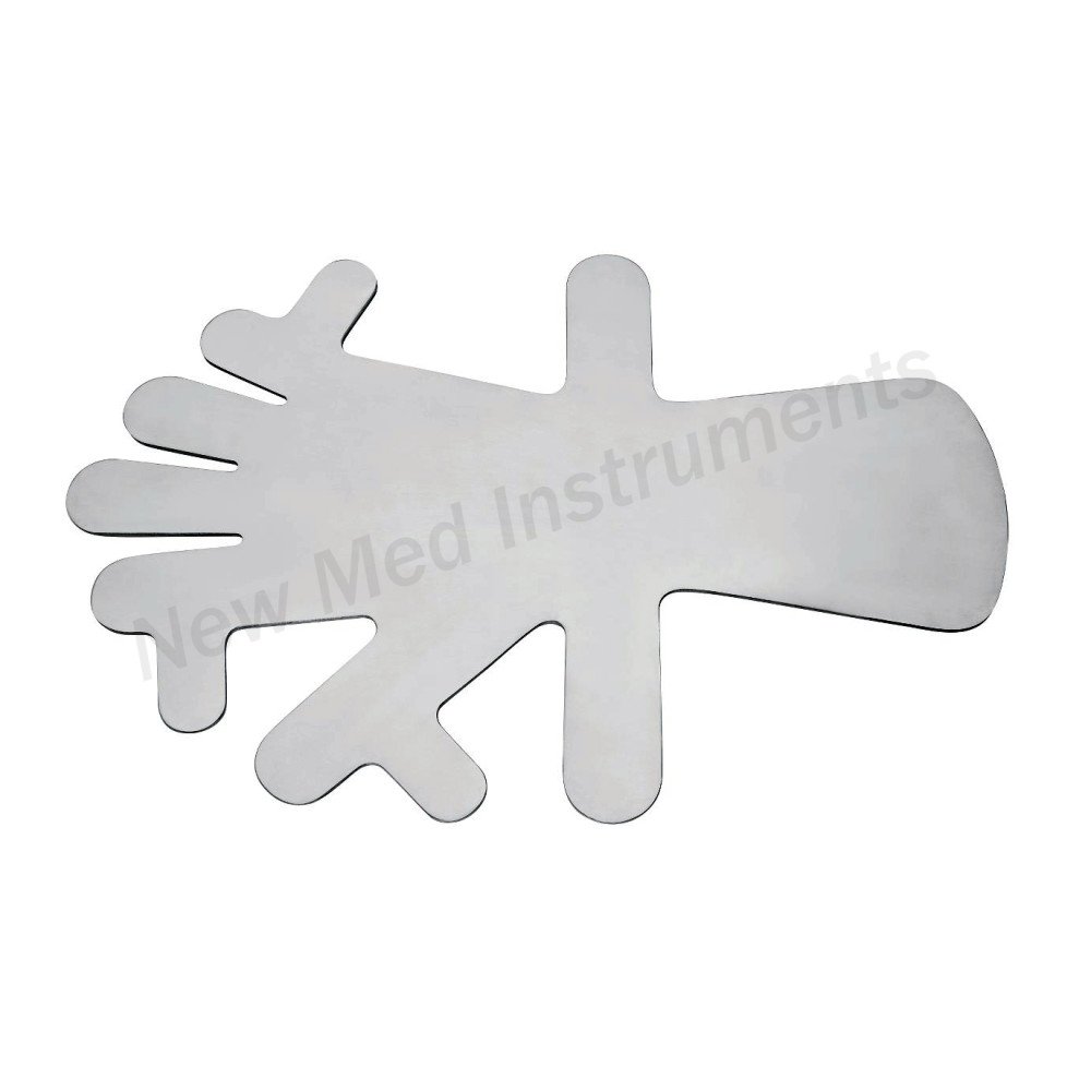 Surgical Lead Hand Retractor Plate, Adult