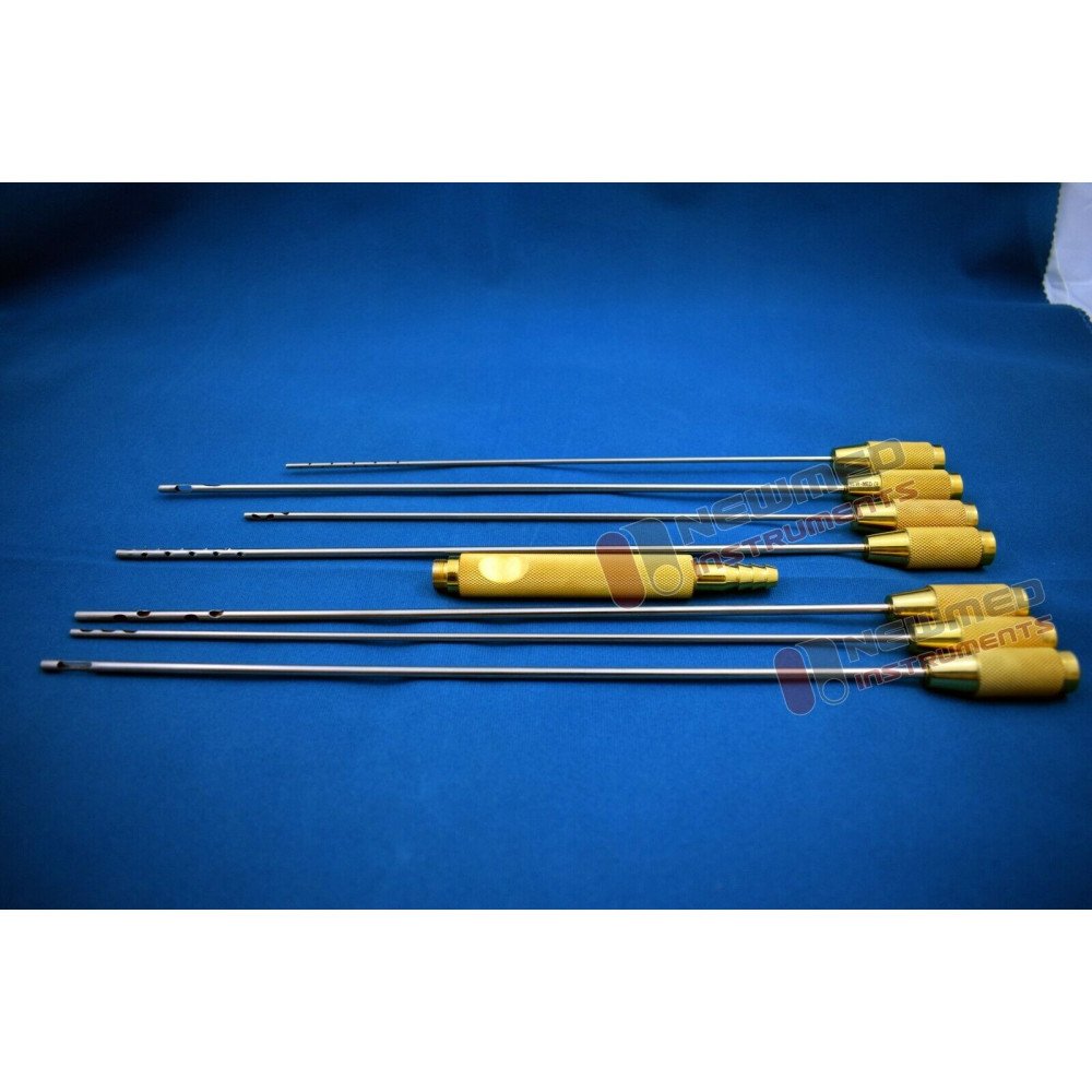 Liposuction Cannula Set of 7 Pcs Nouvag Liposurg Fitting