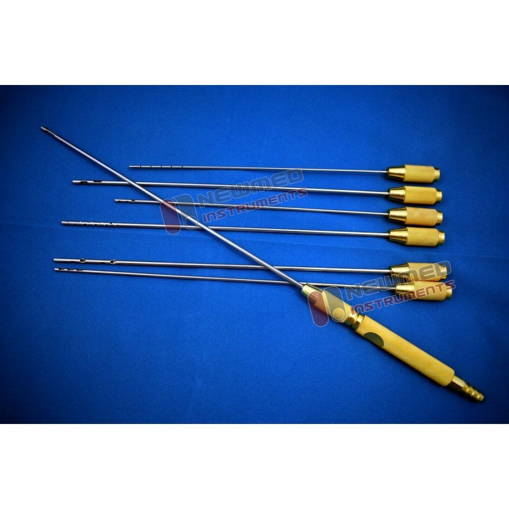 Liposuction Cannula Set of 7 Pcs Nouvag Liposurg Fitting