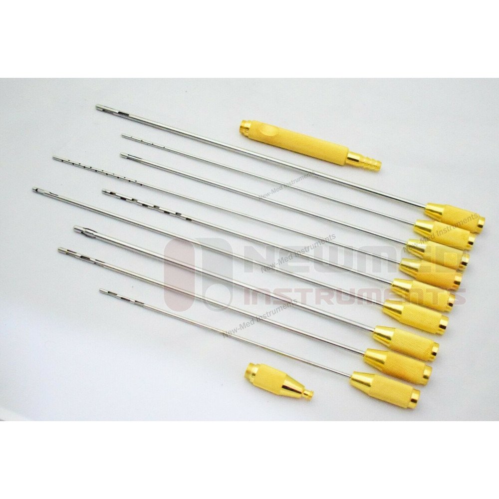 Highly Aggressive Complete Body Fat Extraction, Fat Grafting & Fat Harvesting Liposuction Cannula Set