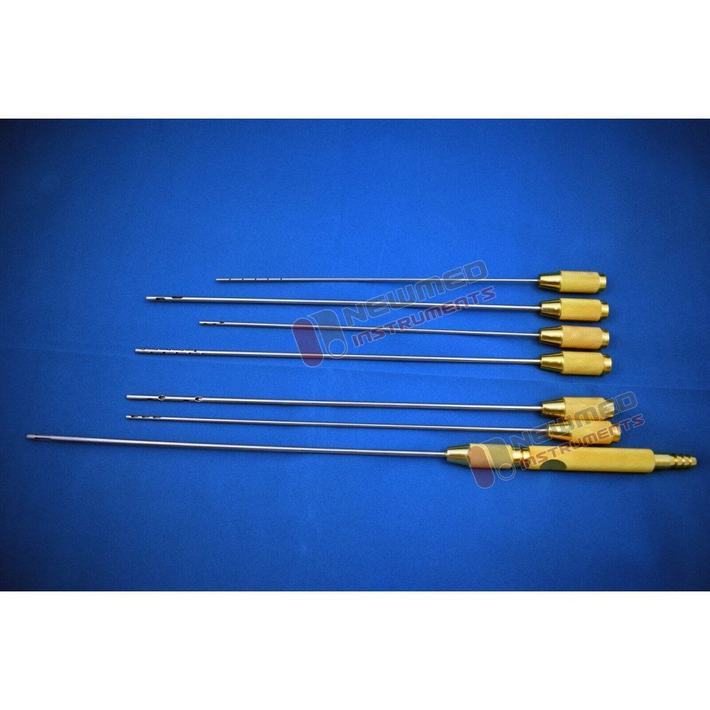 Liposuction Cannula Set of 7 Pcs Nouvag Liposurg Fitting