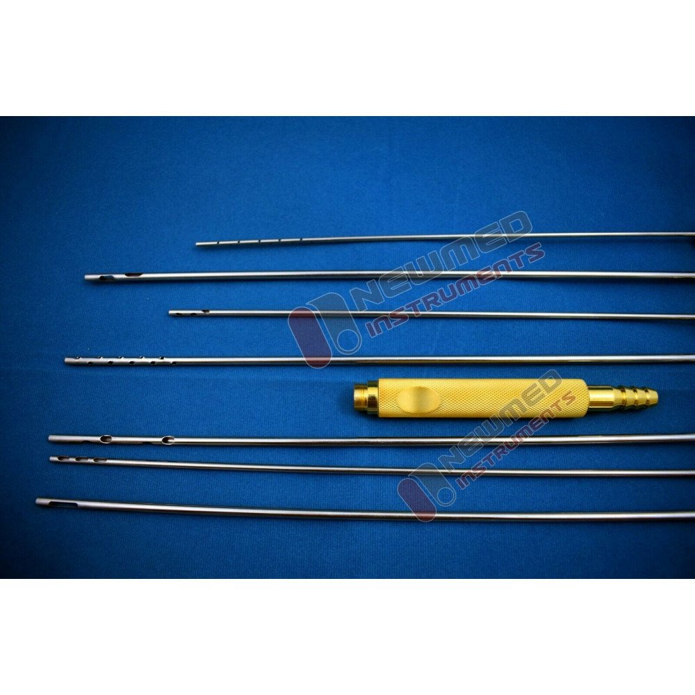 Liposuction Cannula Set of 7 Pcs Nouvag Liposurg Fitting