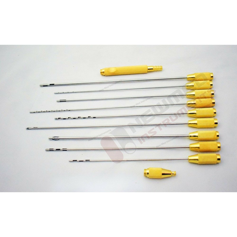 Highly Aggressive Complete Body Fat Extraction, Fat Grafting & Fat Harvesting Liposuction Cannula Set