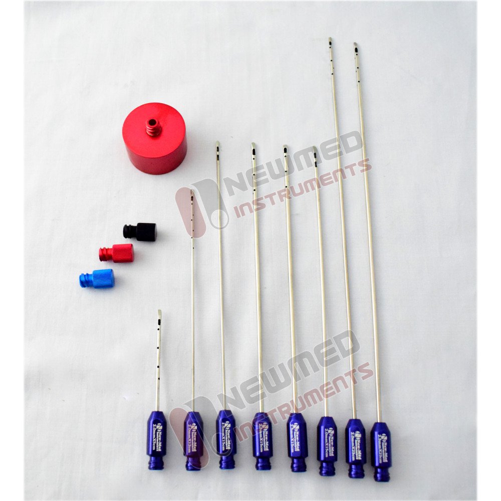 Fat Injection Cannula Set For Chin, Cheek Jowl Areas and Face