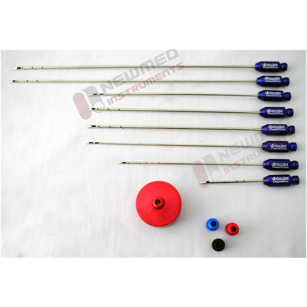 Fat Injection Cannula Set For Chin, Cheek Jowl Areas and Face