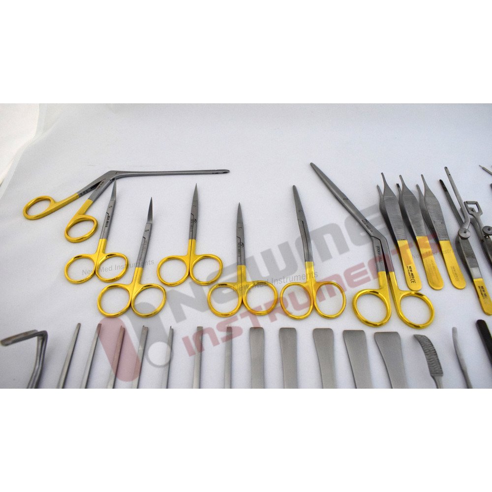 Rhinoplasty Instruments Set of 50 Pcs, Complete Set of Nasal Surgery Tools