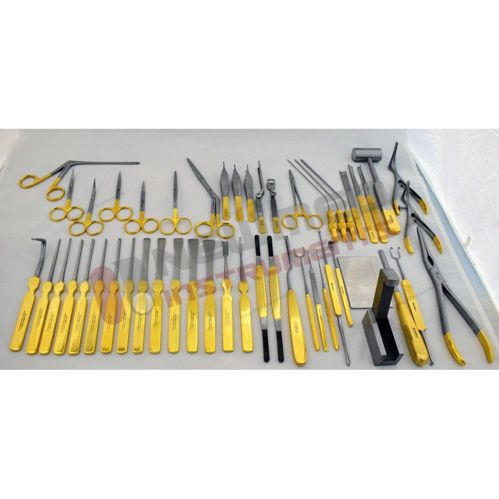 Rhinoplasty Instruments Set of 50 Pcs, Complete Set of Nasal Surgery Tools