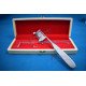 Silver Dermatome Skin Graft Knife With 10 Sterile Blades Packed in Wooden Box