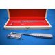 Silver Dermatome Skin Graft Knife With 10 Sterile Blades Packed in Wooden Box