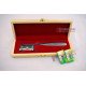 Silver Dermatome Skin Graft Knife With 10 Sterile Blades Packed in Wooden Box