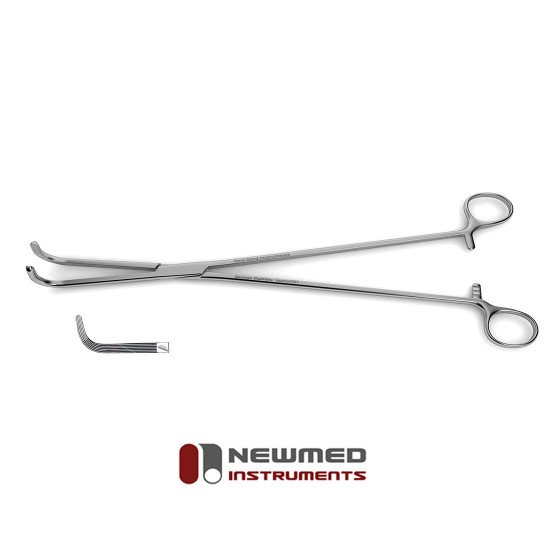 Harrington Thoracic Forceps - Longitudinal serrations w/ cross-serrated tip