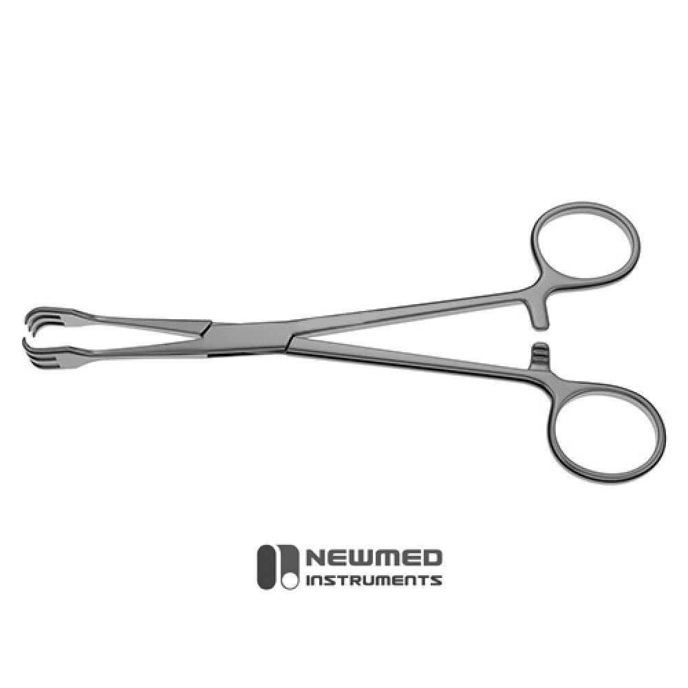 Lahey Traction Forceps - 3x3 teeth