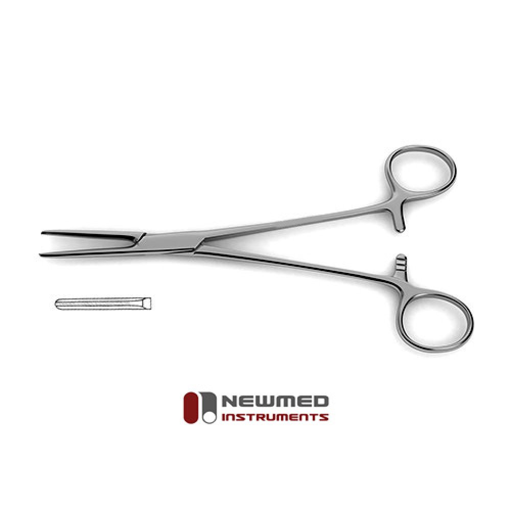 Vorse Tube Occluding Forceps - serrated beveled jaws