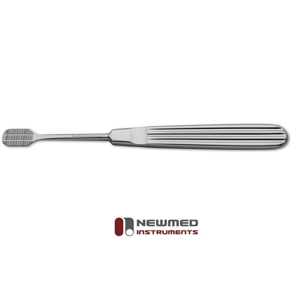 Rubin Nasal Frontal Rasp - Glabella button rasp, down cutting teeth