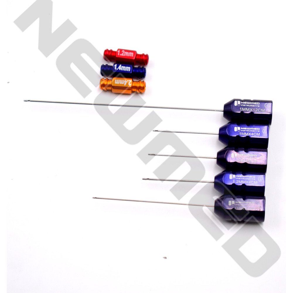 Micro Fat Injection Set of 5 Cannula - Super Luer Lock Fat Injectors