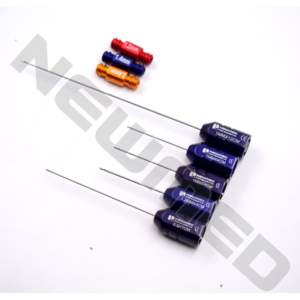 Micro Fat Injection Set of 5 Cannula - Super Luer Lock Fat Injectors