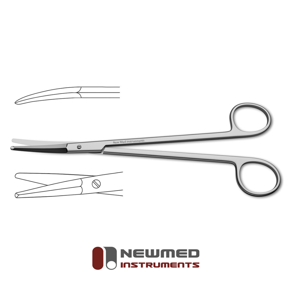 Boettcher Tonsil Scissors - Curved Serrated Supercut