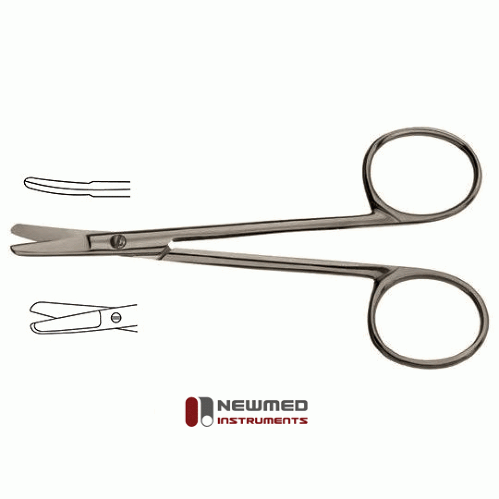 Cottle Bulldog Nasal Scissors, Slightly Curved 