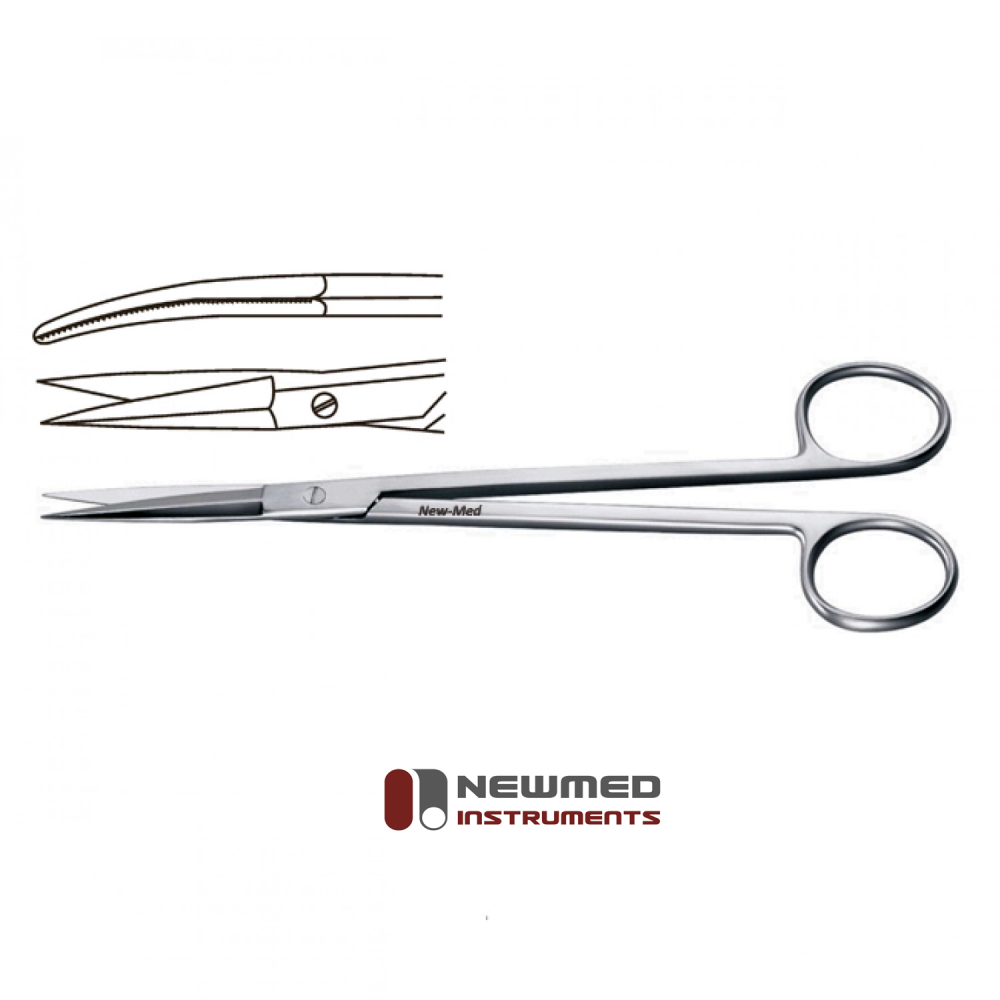 McIndoe Rhinoplasty Scissors - straight, outer edges semi-sharp, serrated