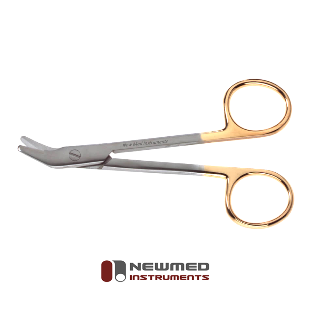 Suture-Wire Scissors - Angled, Serrated (Tungsten Carbide)