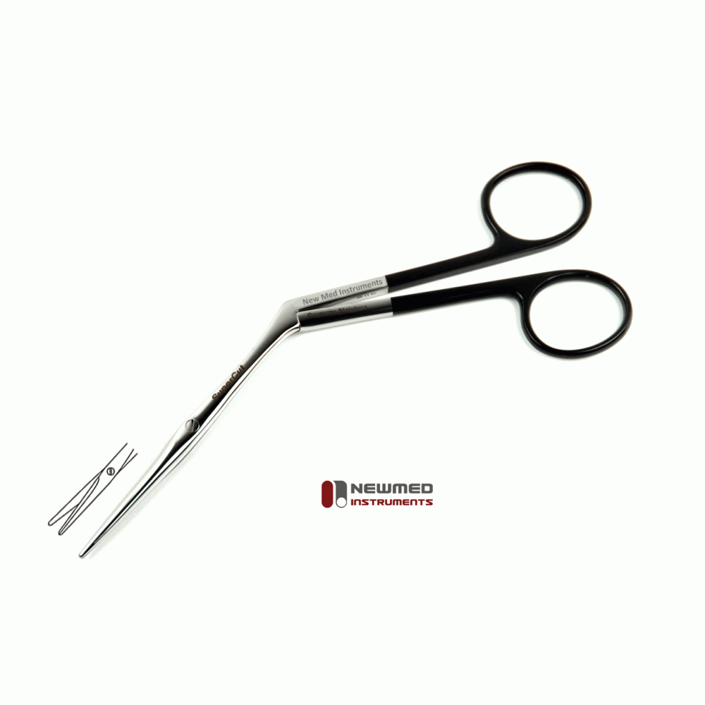 Heymann Nasal Scissors Delicate blunt - Serrated Supercut